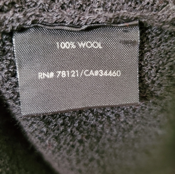 Eileen Fisher Black Italian Wool Duster Cardigan Sweater Shawl Collar sz XL - Picture 6 of 6